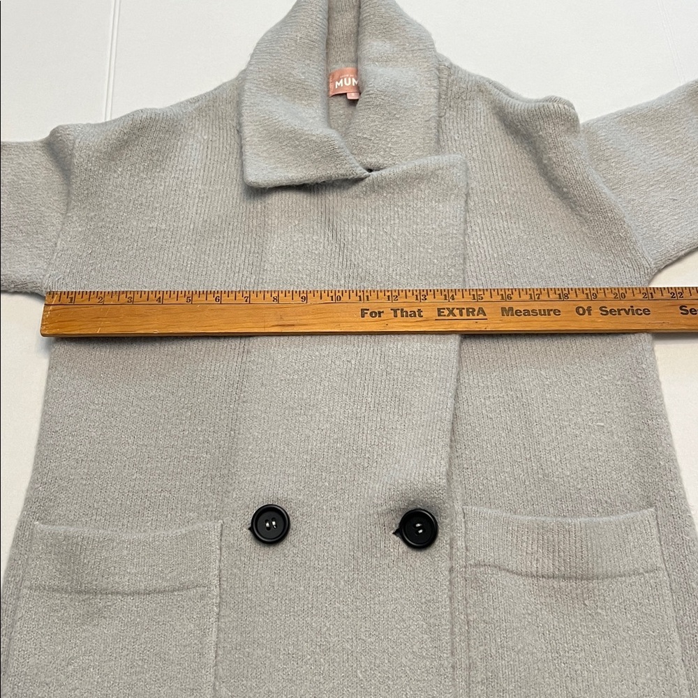 SHOW ME YOUR MUMU SWEATER JACKET GRAY KNIT CARDIGAN COAT SIZE SMALL - Picture 12 of 17